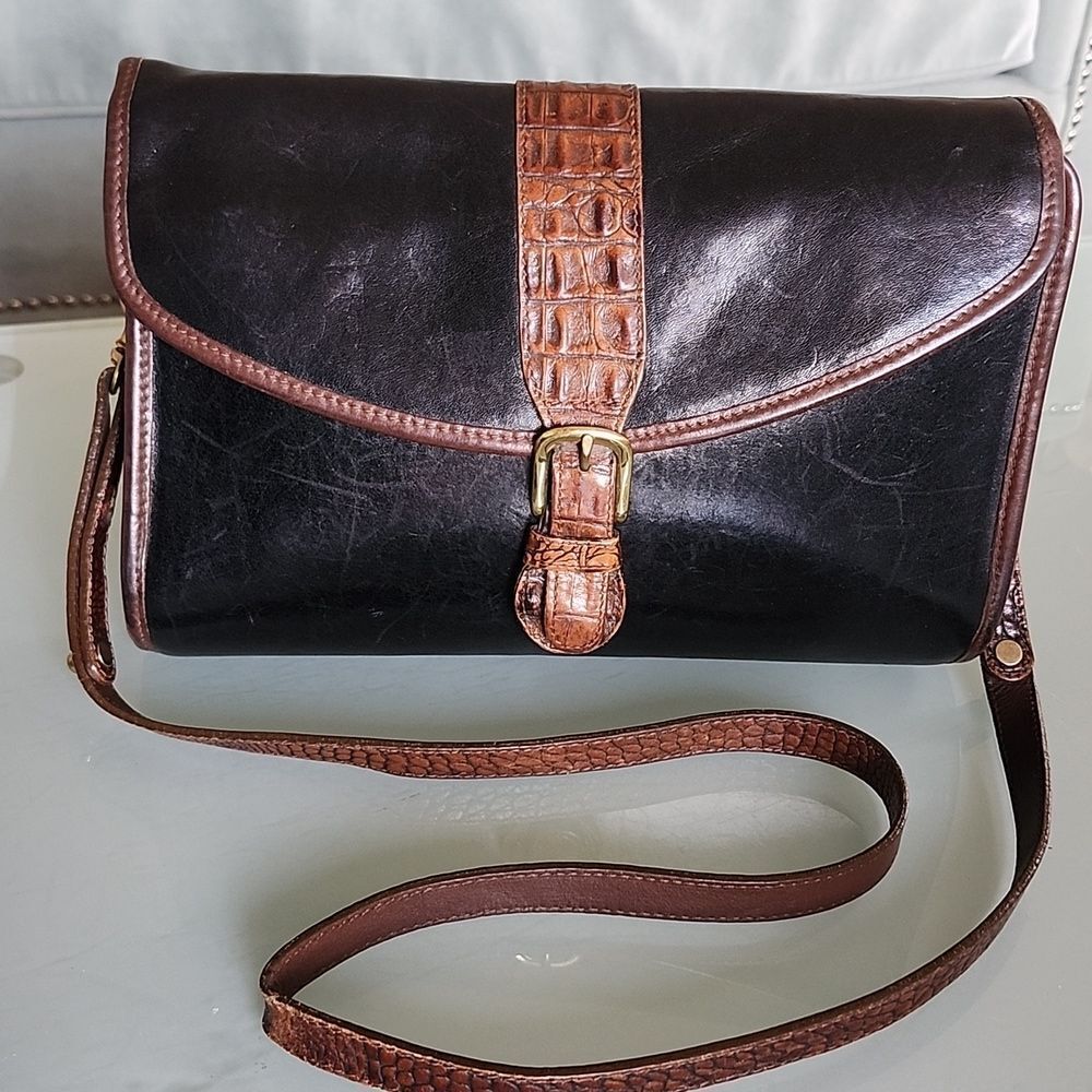 Brahmin Tuscany Vintage Americana‎ Y2K Leather Bag In Excellent Condition